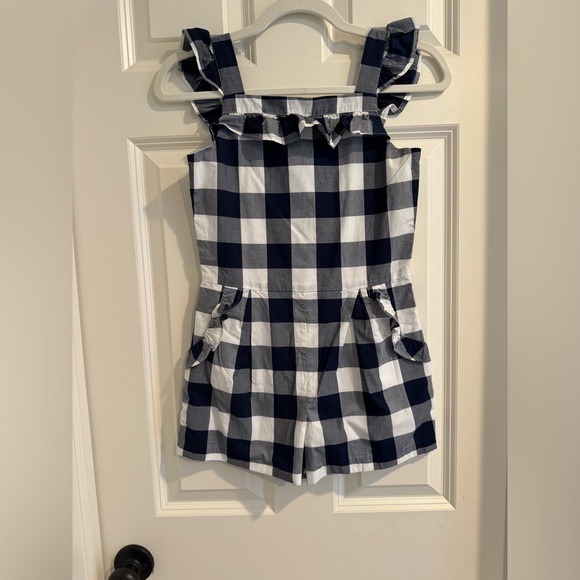 Janie and Jack Other - New with tags Janie and Jack gingham checkered romper ruffles 10